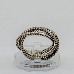 Silver ring with 3 loose bands – inspired by Cartier