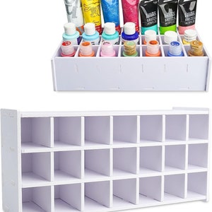 Sanfurney 21-Slot Paint Storage Tray - Versatile Arts & Crafts Supply Organizer for Craft, Oil, and Watercolor Paints