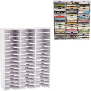 Sanfurney 12 Slots Slim Ink Pads Top Rack and Stamp Pad Storage Organizer