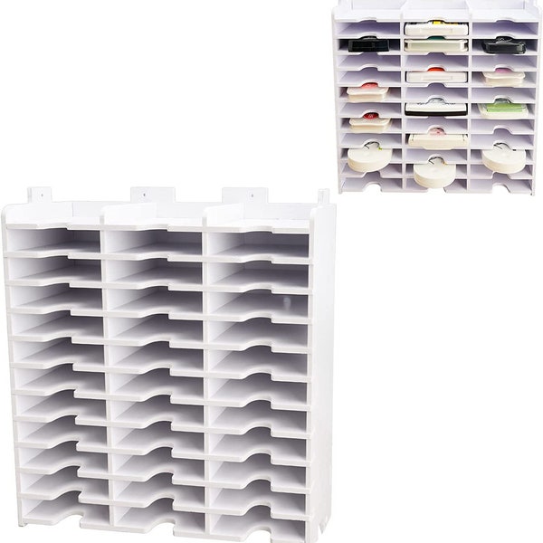 Ink Pad and Stamp Pad Storage Organizer, suitable for Ranger Ink Pads, Stackable Wall Mount