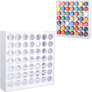 Craft Paint Storage Organizer, Vertical Rack, Wall-Mounted image 1