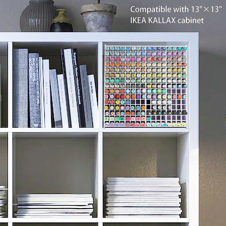 Art Marker Storage Rack for Markers, Watercolour Brushes Pens Color Pencils Organizer Holder for Desk image 10