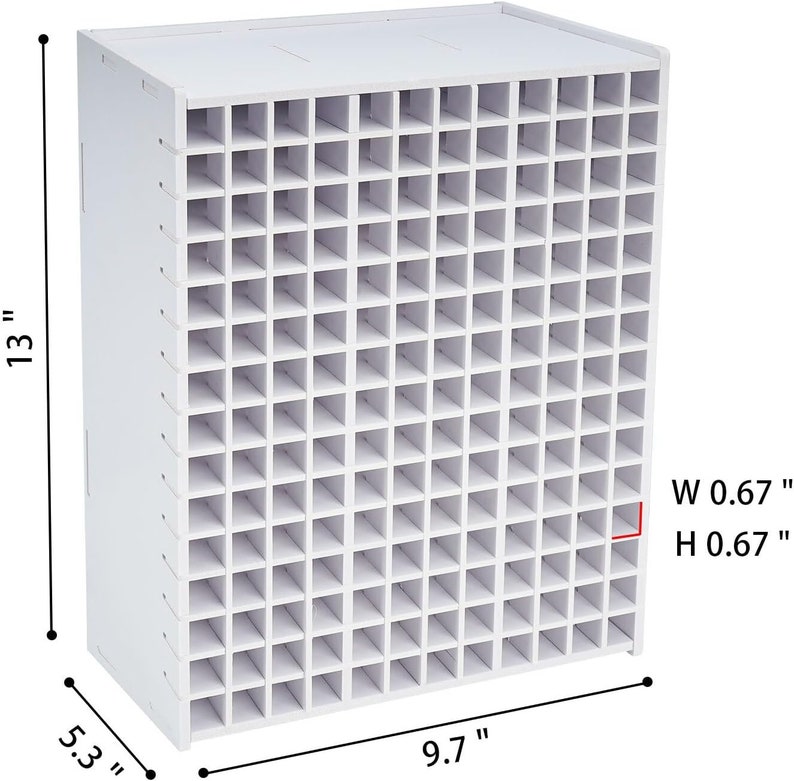 Art Marker Storage Rack for Markers, Watercolour Brushes Pens Color Pencils Organizer Holder for Desk 180 slots