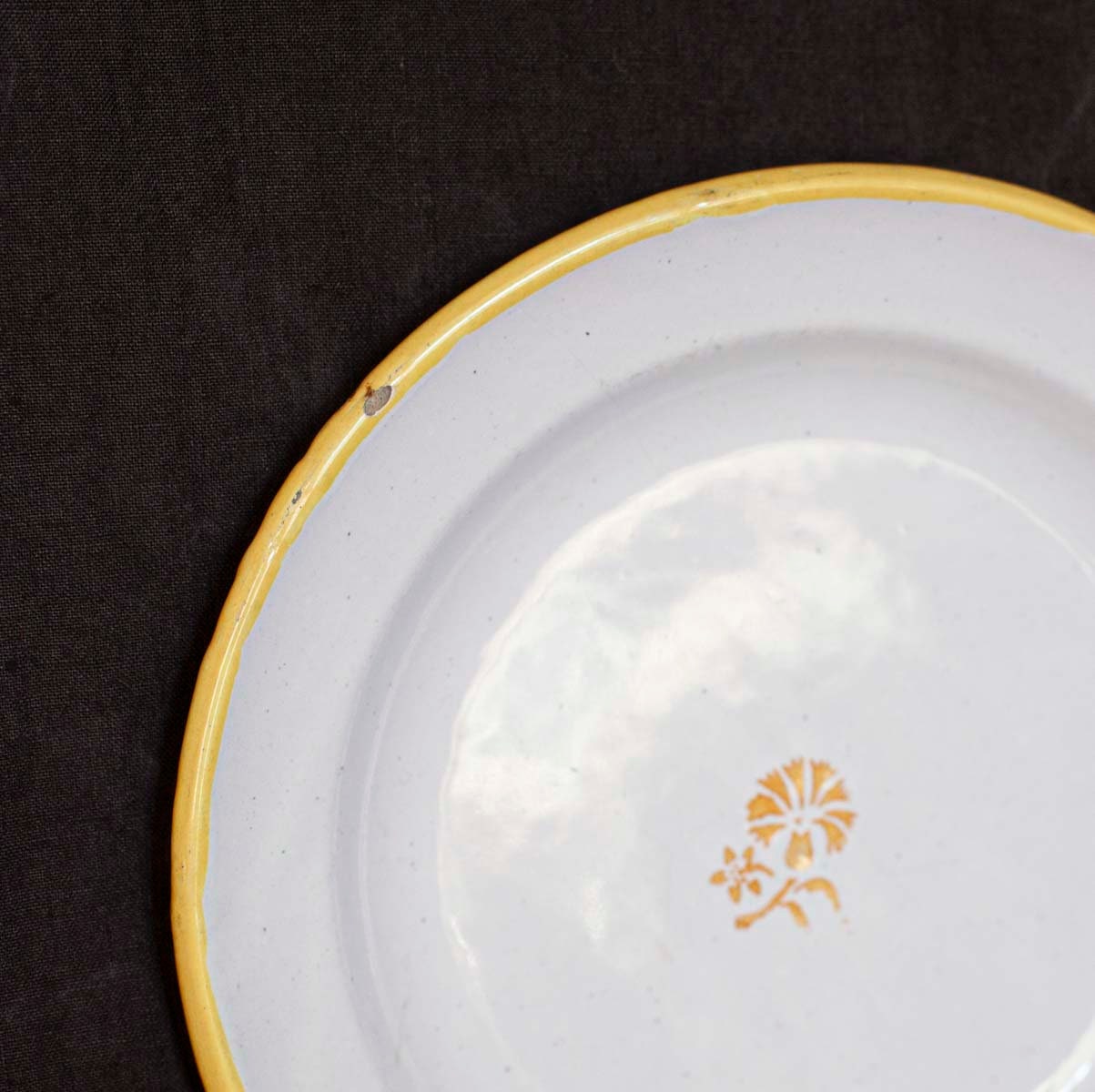 4 Assiettes à Fondue Compartimentées Varages - 24 Cm - Céramique - Occasion
