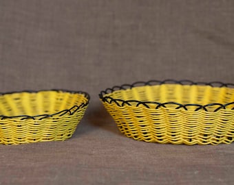 Vintage French Scoubidou Baskets