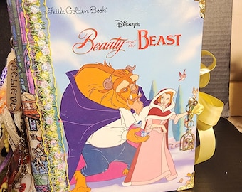 Handmade Die Schöne und das Biest Junk Journal | Disney Inspiriert Notizbuch | OOAK Andenken Geschenk