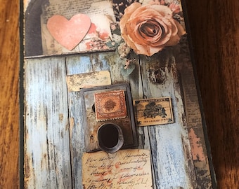 Dark Romance Folio | Handgemachtes Vintage Junk Journal Folio