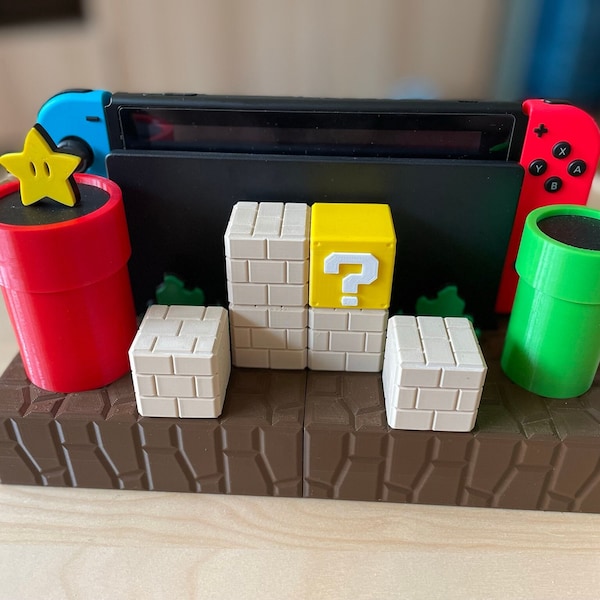 Dock per switch Nintendo - stile Mario Bros - stampato in 3D