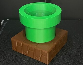 Portapenne e matite stile Mario Bros - Stampa 3D