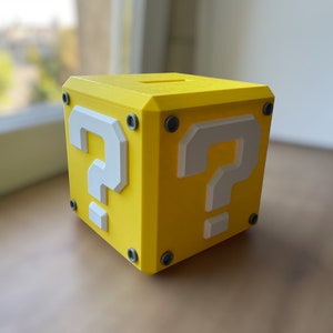 Mystery Block Sparschwein – Mario Bros-Stil – 3D-gedruckt