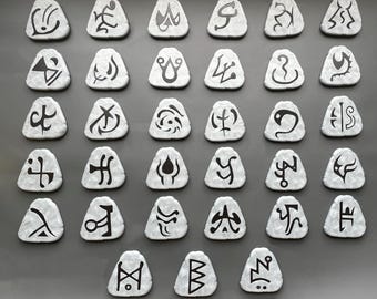 Runes/runewords - 3d printed fridge magnets