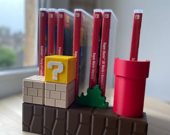 Nintendo Switch 2 Game Stand - Mario Style - 3D Printed