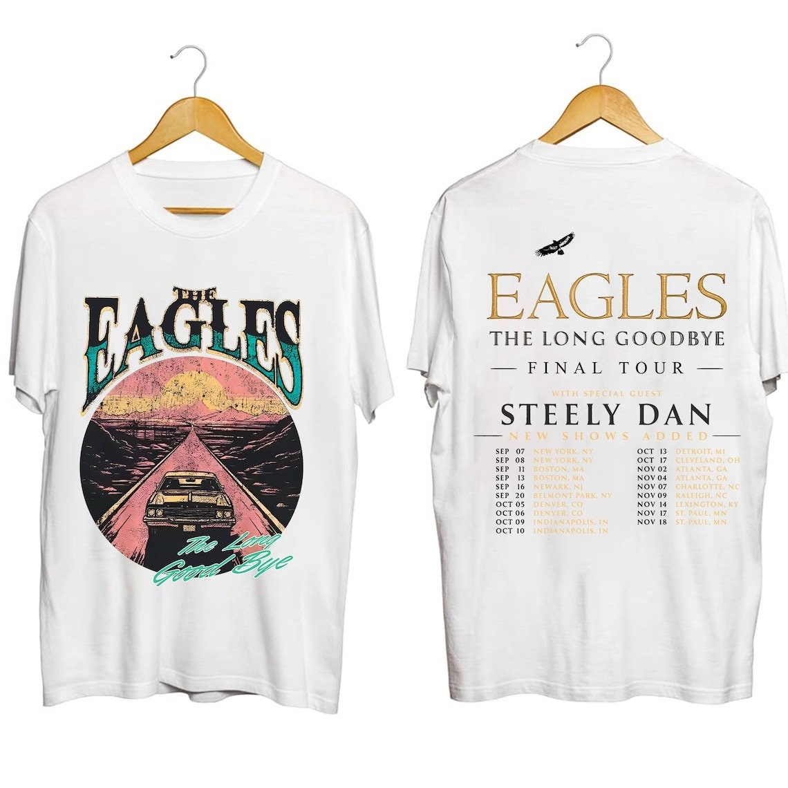 The Eagles the Long Goodbye Tour 2023 Shirt, the Eagles Band Fan T