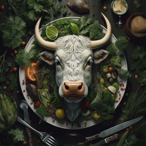 Cow on the Plate: Capturing the Essence of Hyperrealistic Culinary Art