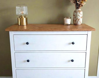 ikea cream dresser Ikea Hemnes Oak Wood Top Panel - Solid Wood Top Panel for Hemnes Chest of  Drawers 159.3 X 49.8 X 1.9 Cm