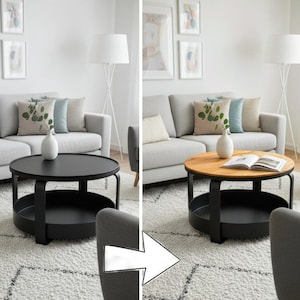 Premium Tabletop for IKEA Borgeby Coffee Table, Solid Wood Upgrade