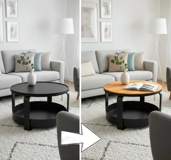 Premium Tabletop for IKEA Borgeby Coffee Table, Solid Wood Upgrade