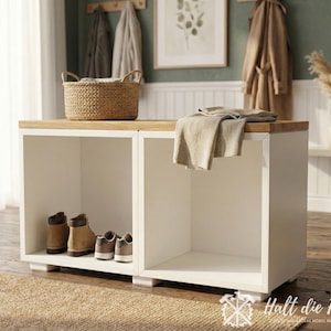 Holzplatte Eiche für Ikea Eket | Sitzbank-Upgrade & Möbel-Refresher aus Massivholz Eiche, perfekte Passform | Ikea Hack