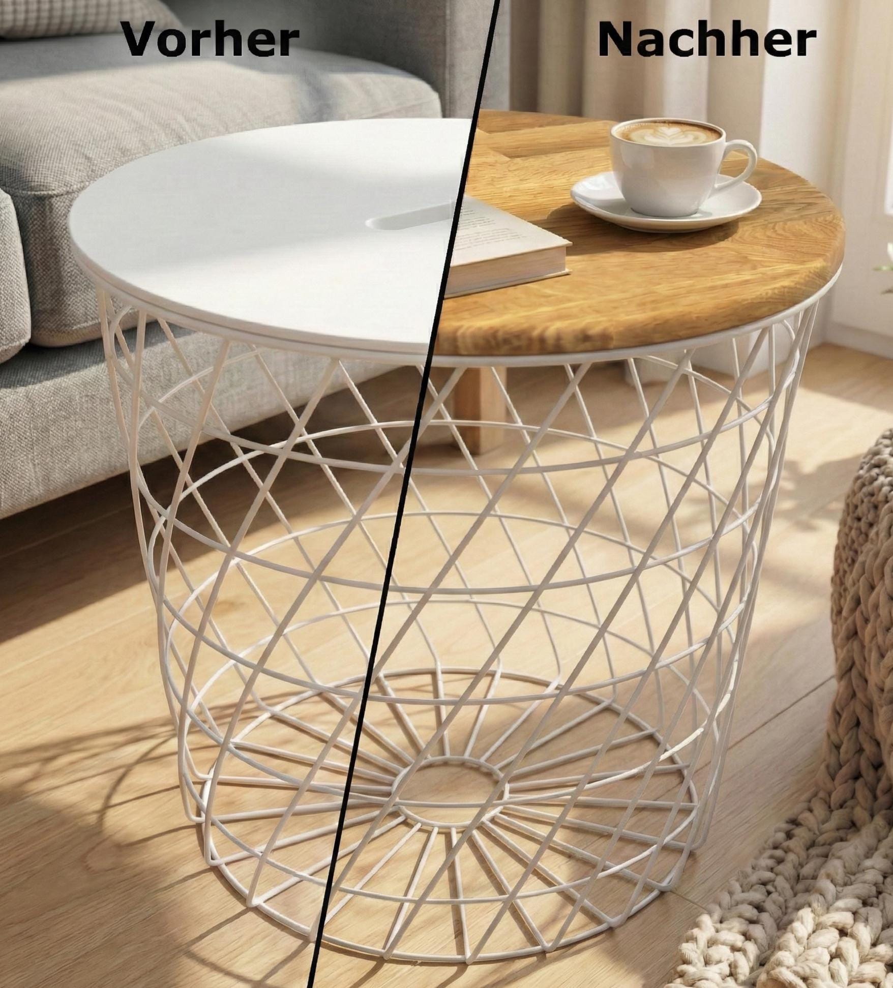 Minimalist Coffee Table/side Table IKEA KVISTBRO Table Top Hack - Etsy