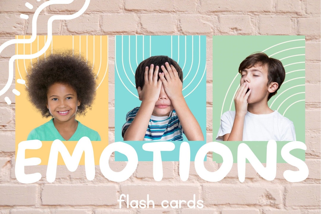 12 Emotion Flashcards Real Emotions PDF Download Feelings Flashcards