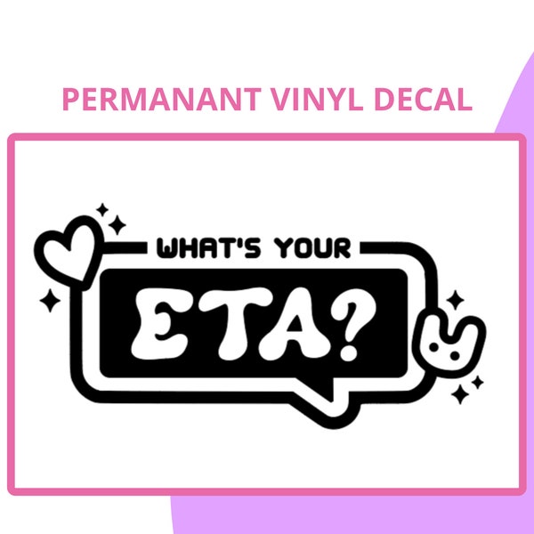 New Jeans ETA Bubble Vinyl Decal