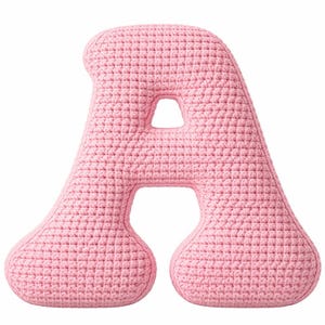 Crochet Letter A Pattern PDF | Patrón letras a crochet A | Letras mayúsculas a crochet | Alphabet Letter for Baby Decor | Inicial a crochet