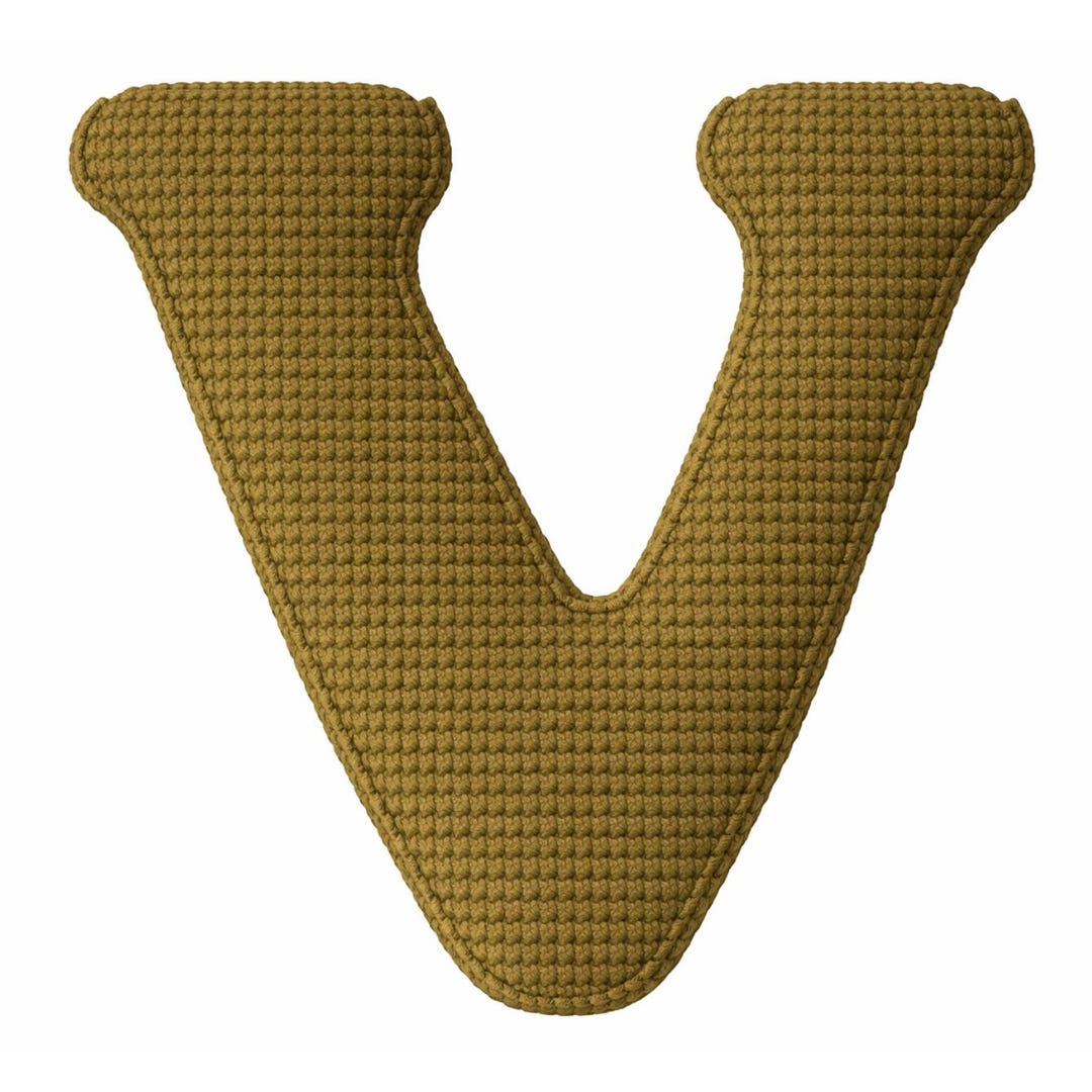 Letter V Patterns Python Crochet Letter V Pattern PDF | Crochet Letter V Pattern | Crochet ...