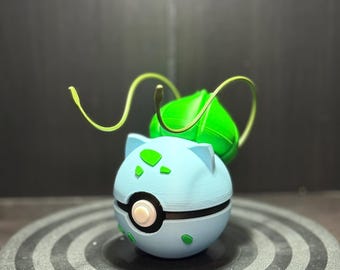 Bulbasaur Pokéball: 3D Printed PLA Collectible