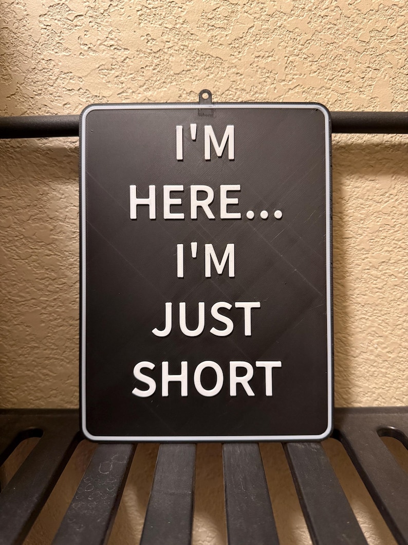 Short Person Sign for Office or Cubicle - Etsy
