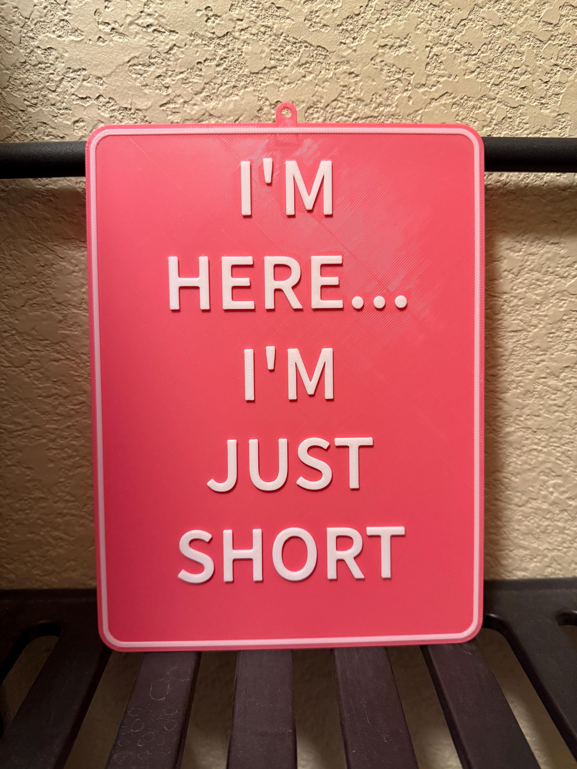 Short Right Sign Short Person Sign for Office or Cubicle - Etsy