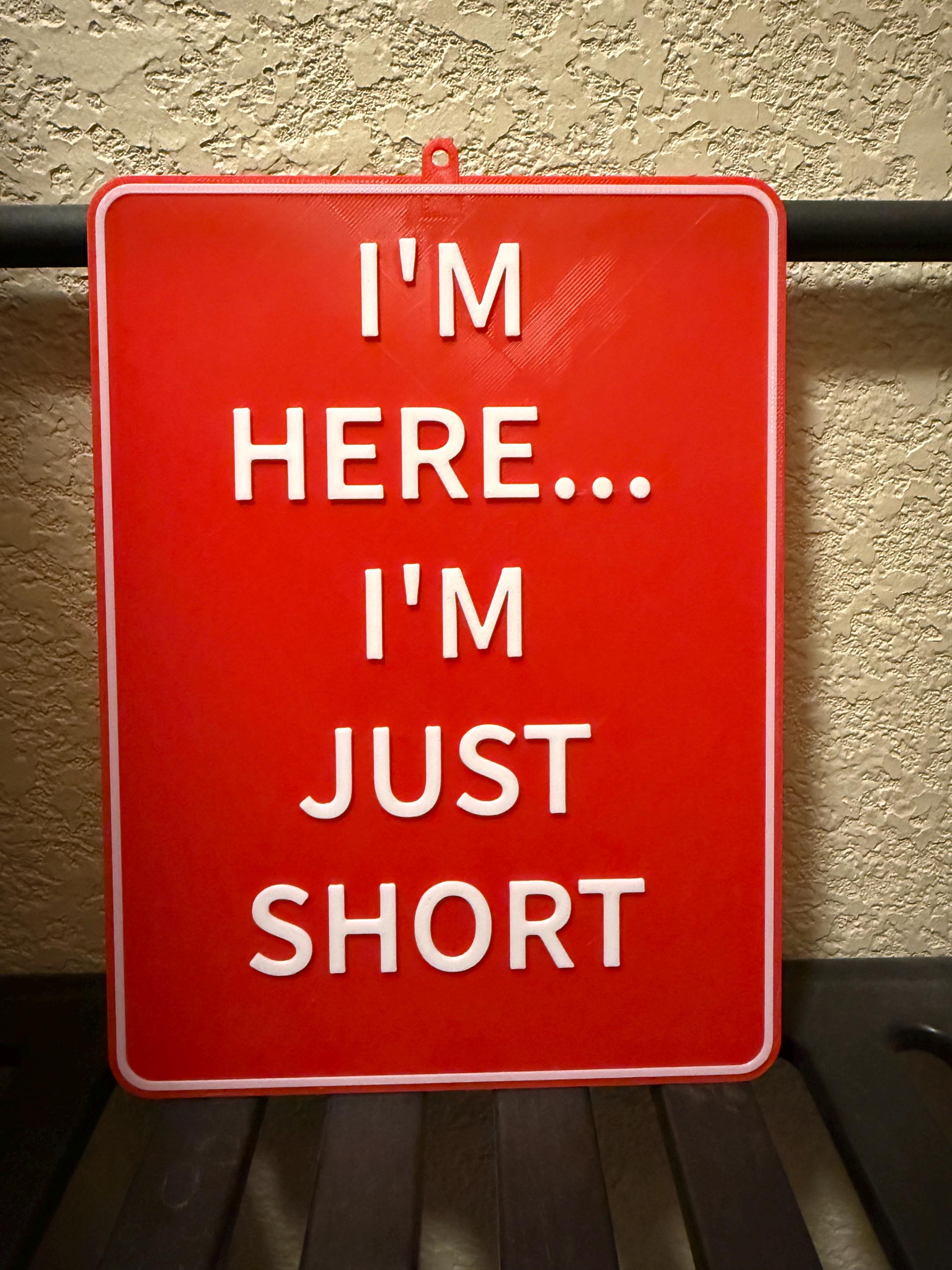 Short Person Sign for Office or Cubicle - Etsy