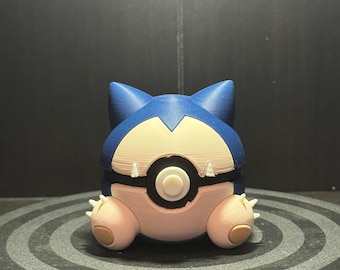 Snorlax Pokéball: 3D Printed PLA Collectible