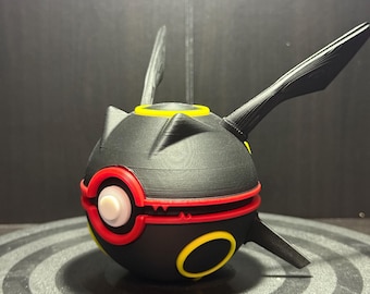 Shiny Rayquaza Pokéball: 3D Printed PLA Collectible