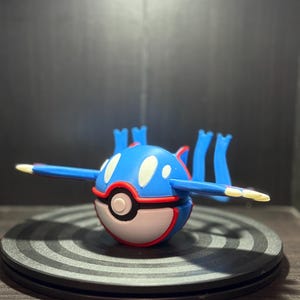 Kyogre Pokéball: 3D Printed PLA Collectible