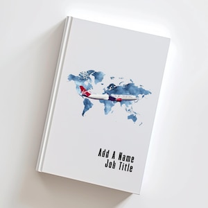 Personalisiertes A330 Flugzeug Notizbuch Kundenspezifisches Luftfahrt Geschenk Fluggesellschaft Cabin Crew Notepad Hardcover Journal