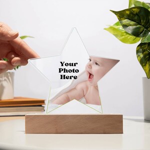 Je baby is een sterrennachtlampje, gepersonaliseerd met een foto