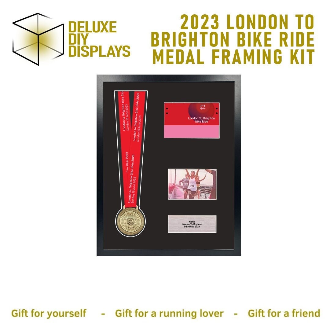 2023 BHF London to Brighton Ride Medal and Number Framing Kit
