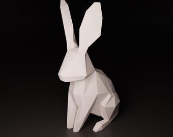 RABBIT 3D Papercraft / 3d Origami Rabbit / Rabbit Paper
