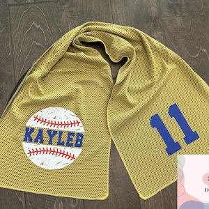 Personalized Baseball Cooling Towel