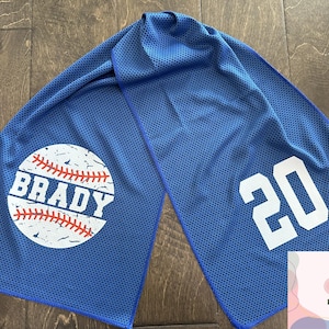 Personalized Baseball Cooling Towel