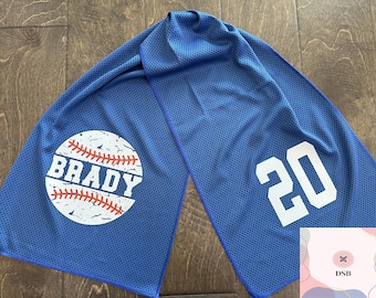 Personalized Baseball Cooling Towel