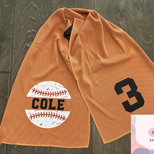 Personalized Baseball Cooling Towel
