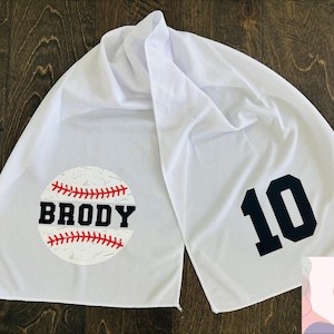 Personalized Baseball Cooling Towel