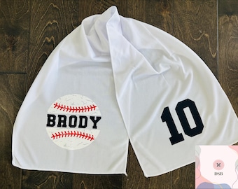 Personalized Baseball Cooling Towel