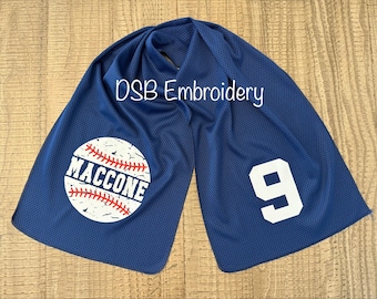 Personalized Baseball Cooling Towel