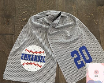 Personalized Baseball Cooling Towel