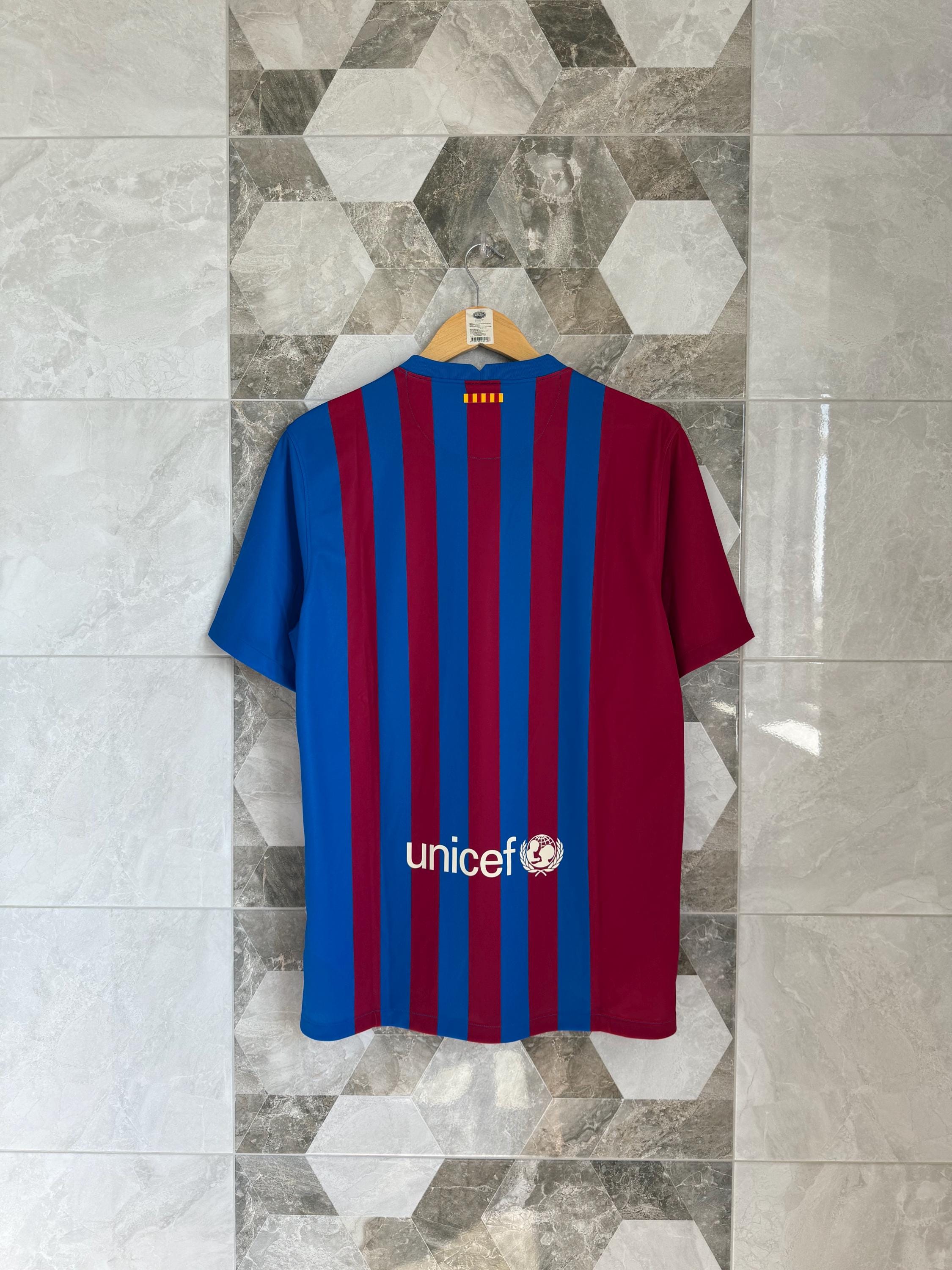 Nike FC Barcelona 2021 2022 Home Football Jersey Soccer Shirt Size