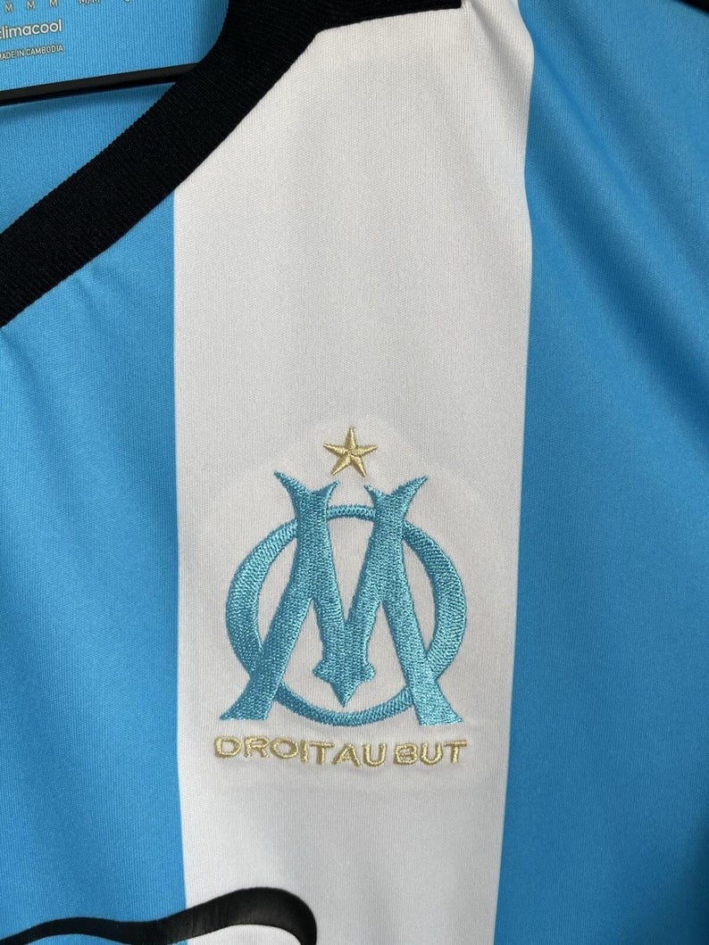 Camisa de Futebol Olympique Marseille 2016/2017 - Terceiro Uniforme - Adidas - Tamanho M imagem 8