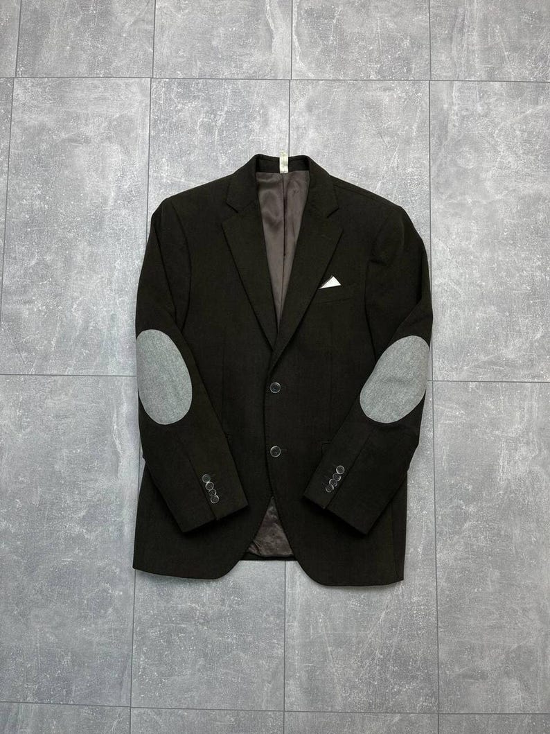 BOGGI Milano Tessuti Sondrio Blazer masculino de algodão marrom 2 botões tamanho 48 imagem 1