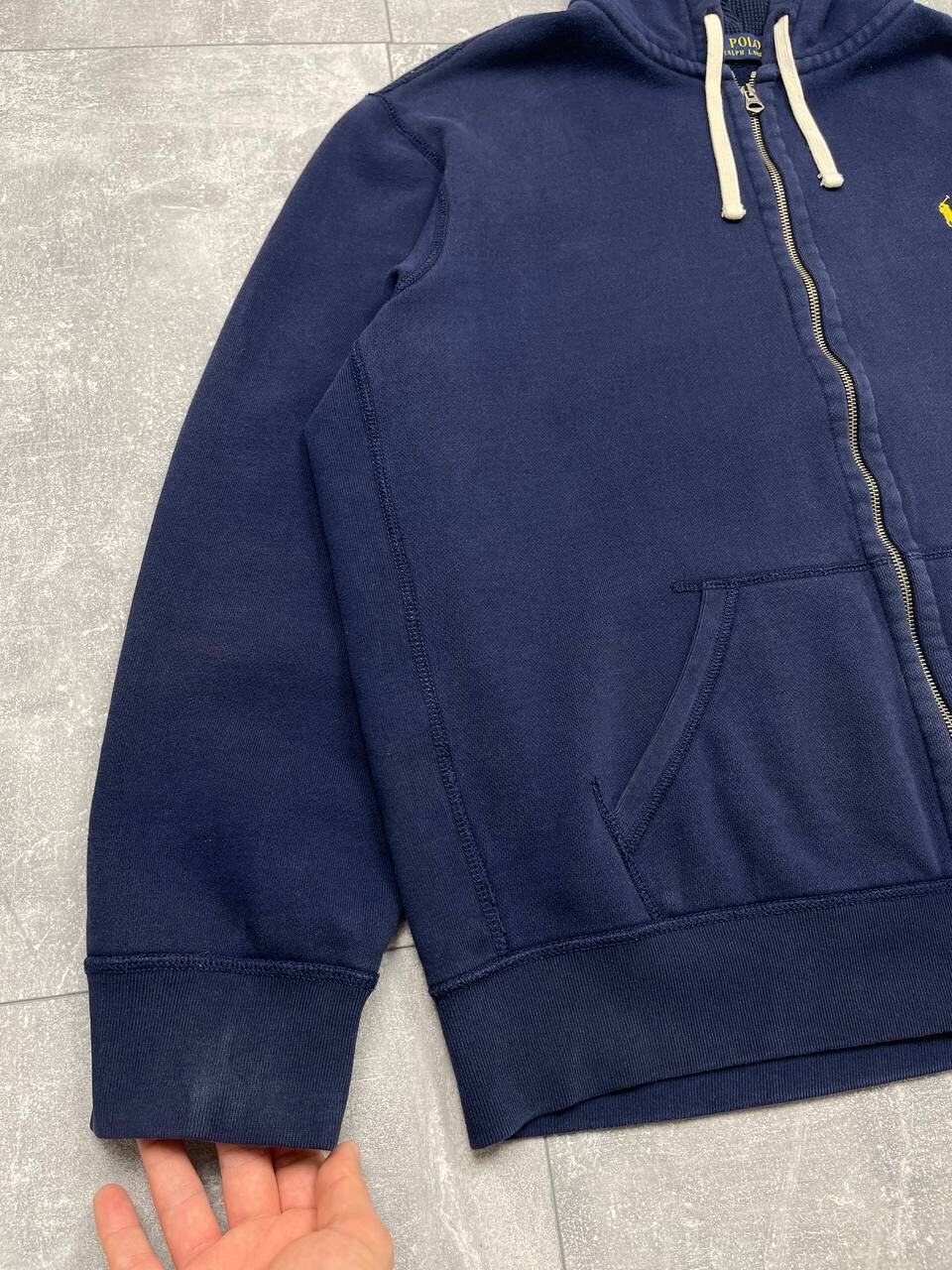 Ralph Lauren POLO SPORT Men's XXL Pullover Hoodie cotton gray type Vintage Second Hand